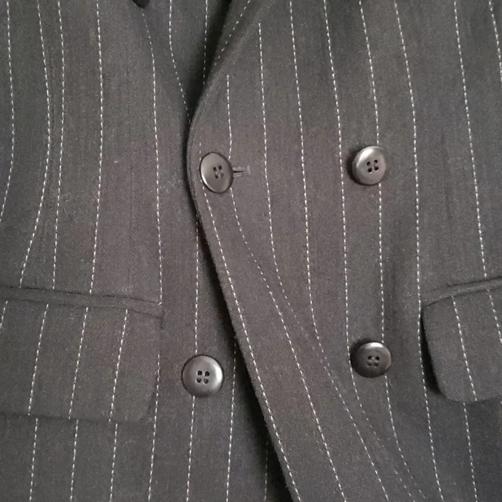 ANNE KLEIN pinstripe blazer jacket